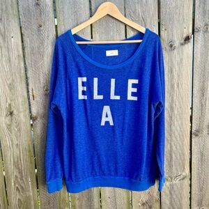 Sol Angeles | Blue Scoop "Elle A" Sweatshirt Size L